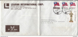 Leading International Corp. Company Air Mail Letter Cover Travelled 197? To Germany B190922 - Briefe U. Dokumente