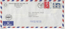 Panter Computer Time Corp. Company Air Mail Letter Cover Travelled 1976 To Germany B190922 - Lettres & Documents