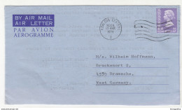 Hong Kong Aerogramme Travelled 1979 To Germany B190922 - Lettres & Documents