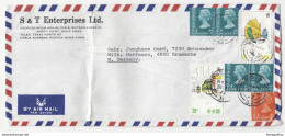 S & T Enterprises Company Air Mail Letter Cover Travelled 1977 To Germany B190922 - Brieven En Documenten
