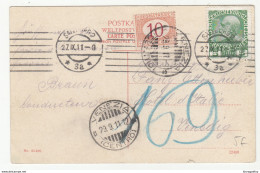 Postage Due - Porto Stamp Segnattase Venezia On Salzburg Postcard 1911 B190715 - Impuestos