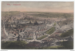 Wien Panorama Old Postcard Travelled 1915 To Cerna B170203 - Wien Mitte