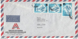 Austria Trade Delegate Company Air Mail Letter Cover Travelled 197? To Austria B180601 - Ghana (1957-...)