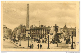 Paris - La Place De La Concorde Old Postcard Without Stamp Travelled 1925 Bb151013 - Places, Squares