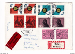 Germany Europa-CEPT Stamps On Letter Cover Posted Reigstered 1967 Hameln To Zagreb B201110 - 1967