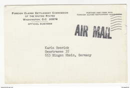 Foreign Claims Settlement Commission Of The US Official Postcard Posted 1965 B191015 - Sonstige & Ohne Zuordnung