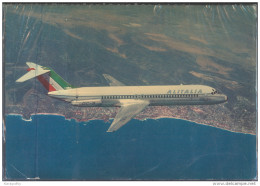 Alitalia Douglas DC-9/30 Old Unused Postcard With Advertising On The Back Alitalia Beograd Bb - 1946-....: Era Moderna