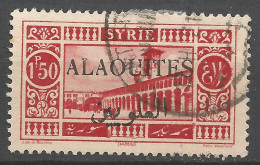 ALAOUITES N° 28a Surcharge Noir Variétée U D'ALAOUITES Brisé / Used - Oblitérés