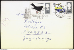 UK, 900 Years Of Westminster Abbey Slogan Pmk Letter Cover Travelled 1966 South Kensington To Zagreb B170410 - Spatzen