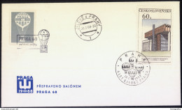 Czechoslovakia, Baloon Post Travelled 1968 Jílové U Prahy Pmk B170410 - Airmail