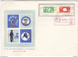 Romania, International Day Of Philately Special Cover & Pmk 1964 B170330 - Cartas & Documentos