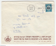 Israel, Society For Tea Trade W. Wissotzky & Co. (Wissotzky Tea) Letter Cover Travelled 1960 Tel Aviv-Yafo Pmk B170330 - Covers & Documents