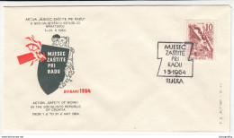 Yugoslavia, Action "Safety At Work" In The Socialistic Republic Of Croatia 1964 Special Cover & Pmk B170330 - Brieven En Documenten