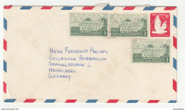 US Postal Stationery Airmail Letter Cover Posted B210725 - 1941-60