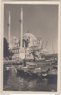 Istanbul Ortaköy Mosque And Old Boats Photopostcard Unused B170312 - Islam