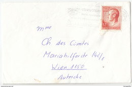 Luxembourg Letter Cover Travelled Slogan Postmark B171010 - Covers & Documents