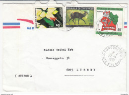 Cote-d'Ivoire Air Mail Letter Cover Travelled 1981 To Switzerland 171010 - Côte D'Ivoire (1960-...)