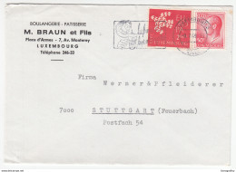 M. Braun Et Fils Company Letter Cover Travelled 1969 To Germany - Slogan Postmark - Europa CEPT Stamp B171010 - Cartas & Documentos