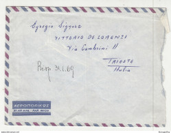 Greece Letter Cover Posted 1969 Corfu To Trieste B210501 - Brieven En Documenten