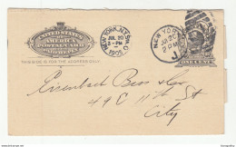 US, ONLY PART Of Reply Postal Card Pre-printed Postal Stationery Atlantic Chemical Co. Posted 1905 B201001 - 1901-20