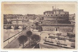 Ponte E Castel Sant'Angelo Old Postcard Posted 1939 B200701 - Castel Sant'Angelo