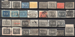 1901. BRAZIL.1844-1866 31 CLASSIC ST. LOT,SOME POSSIBLY REPRINTS/FAKES, MANY WITH FAULTS, 9 SCANS - Colecciones & Series
