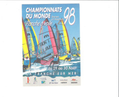 THEME SPORTS CHAMPIONNAT DU MONDE 98  LA TRANCHE SUR MER          *****   RARE      A  SAISIR ***** - Voile