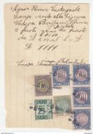 Italy Hand Writting Receipt With Revenues Tassa Di Bollo/Cambio B170510 - Revenue Stamps