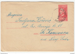 Yugoslavia Postal Stationery Letter Cover Travelled 1950 Dob Pri Domzalama To Sremska Kamenica B170510 - Slovenia