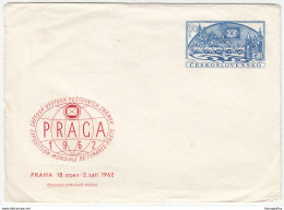Praga 1962 Illustrated Postal Stationery Letter Cover Unused B180122 - Enveloppes