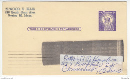 US Postal Stationery Postcard Travelled 1962 Boston, MA To Conneaut, OH UX46 Statue Of Liberty Bb161110 - 1961-80