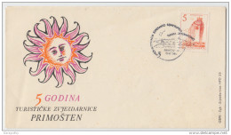 Yugoslavia Esperanto Cancel On Special Cover 5th Anniv Of Primosten Observatory 1965 B160711 - Esperanto