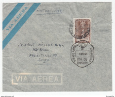 Argentina, Campeonato Mundial De Tiro De 1949 (World Shooting Championships) & FD Postmark Travelled 1949 B180830 - Waffenschiessen