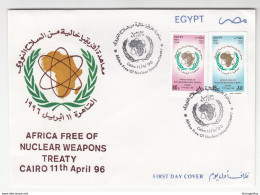 Egypt, Africa Free Of Nuclear Weapons Treaty FDC 1996 B180820 - Brieven En Documenten