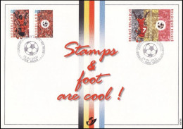 2892/2893° CS/HK - Euro De Football - Émission Commune Avec Les Pays-Bas/Gemenschappelijke Uitgifte Met Nederland - Souvenir Cards - Joint Issues [HK]