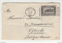 Canada, Letter Cover Travelled 193? Lindsay Pmk B190201 - Lettres & Documents
