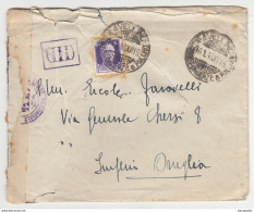 Italy, Letter Cover Censored Travelled 1943 Avellino Pmk B171212 - Marcophilia