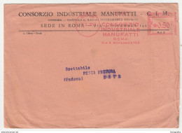 Italy, Meter Stamp Consorzio Industriale Manufatti - C.I.M. On Letter Cover Travelled 1939 To Este B171212 - Marcophilia