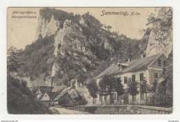 Adlitzgraben U. Weinzettelwand Semering Old Postcard Posted 1911 To Donji Miholjac IJ201230 - Semmering