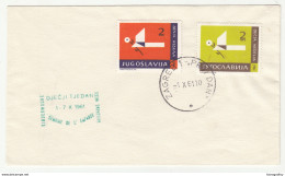 Yugoslavia Children's Week 1961 Postal Tax Stamps FDC B190220 - Brieven En Documenten