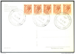 Esperanto Italy 1975 Italian Esperanto Congress Special Postmark On Moses By Michelangelo Postcard Bb150915 - Esperanto