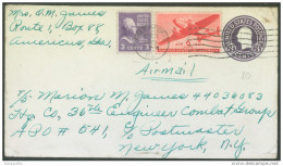 United States 3c Postal Stationery Letter Cover Travelled 1946 From Americus, GA Bb - 1921-40