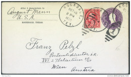 United States 3c Postal Stationery Letter Cover Travelled 1935 Rockdale, TX To Austria Bb - 1921-40