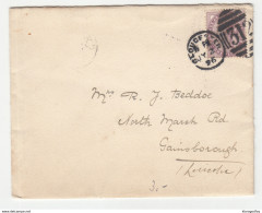 QV Letter Cover Travelled 1896 Gloucester B190510 - Cartas & Documentos
