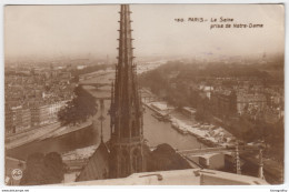 La Seine Prise De Notre-Dame Old Photopostcard Travelled 1926 To Franjo Fancev In Zagreb B170203 - Notre Dame De Paris