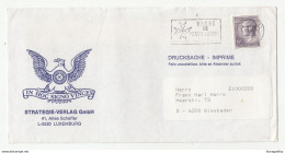 Strategie-Verlag, Luxemburg Company Letter Cover Posted 1986 To Germany - Ordre De Saint Lazare Slogan Postmark B200110 - Lettres & Documents