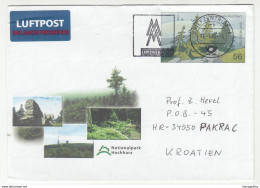 Nationalpark Hocharz Illustrated Postal Stationery Letter Cover Posted 2005 To Pakrac Bb200101 - Covers - Used