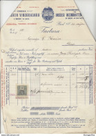 Udruga Brodskih Vinogradara U Brodu Na Savi - Postal Documents And Invoice 1910 (read Description) B190910 - Croatia
