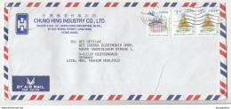 Chung Hing Industry 2 Company Air Mail Letter Covers Posted 2001 To Germany B200101 - Cartas & Documentos