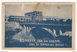 Titograd Old Elections Propaganda Postcard Travelled 1950 To Niš B190901 - Montenegro
